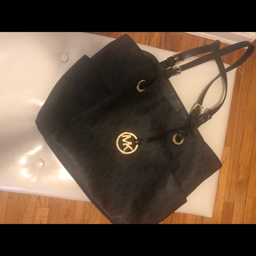 Michael Kors black monogram bag